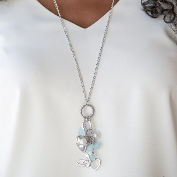 I Will Fly Blue Necklace Set - Picture 1 of 3